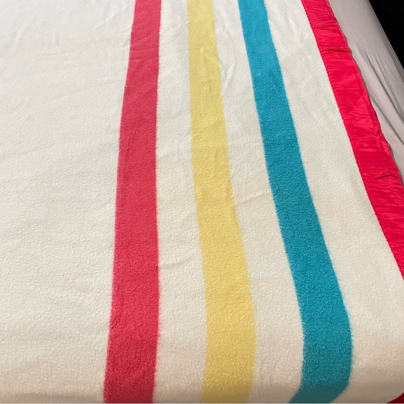 Vintage ely and walker golden seal vintage 1950s wool striped blanket camping - Picture 9 of 13